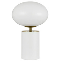Telbix Notal Touch Table Lamp White and Opal