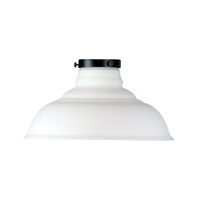 Oriel Lighting Toledo 35cm Opal Matt Glass Shade with Aged Black Gallery