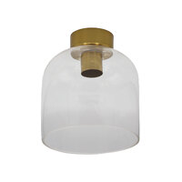 Oriel Lighting Burton DIY Batten Fix Brass with Clear Glass