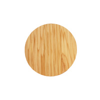 Oriel Lighting Dot 20 14W Tri-Colour LED Wall Light Scalloped Wood