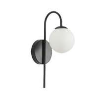 Oriel Noxe Sphere Wall Light Black