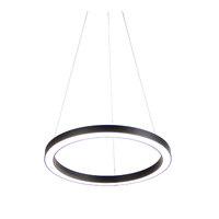 Oriel Lighting Nebula 60 24W Tri-Colour LED Halo Pendant Black