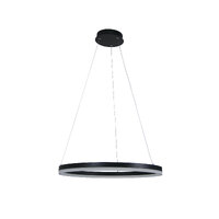 Oriel Lighting Cronus 60 24W Tri-Colour LED Ring Pendant Black