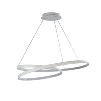 Oriel Lighting Infinity 50W CCT LED Spiral Pendant White