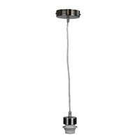 Oriel Lighting PARTI 1800mm E27 Pendant Suspension Kit Brushed Chrome