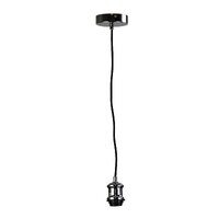 Oriel Lighting Albany 1800mm E27 Vintage Cord Suspension Chrome