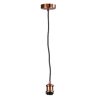 Oriel Lighting Albany 1800mm E27 Vintage Cord Suspension Copper