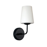 Oriel Hopley Glass Wall Light Black