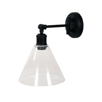 Oriel Heath Swing Arm Wall Light Black