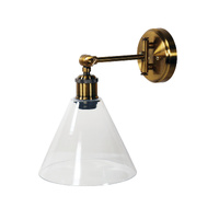 Oriel Heath Swing Arm Wall Light Satin Brass