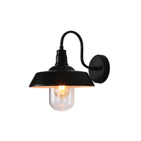 Oriel Hudson Barn Style Wall Light Black
