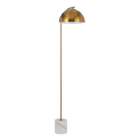 Telbix Ortez Floor Lamp White and Antique Gold
