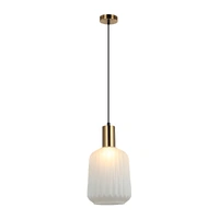 CLA Papel Pleated Opal Glass Pendant Light