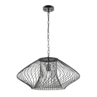CLA Parrilla Oval Cage Pendant Light Matte Black