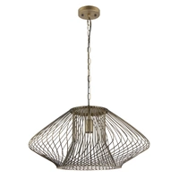 CLA Parrilla Oval Cage Pendant Light Imitation Antique Brass