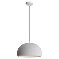 Calibo Passerine 310mm White E27 Textured Dome Pendant Light