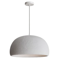 Calibo Passerine 500mm White E27 Textured Dome Pendant Light