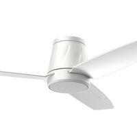 Calibo Profile DC 50" Hugger Ceiling Fan White with Light