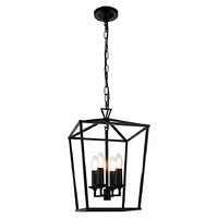 Cougar Perigan 4 Light Pendant Black