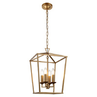 Cougar Perigan 4 Light Pendant Matt Gold