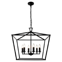 Cougar Perigan 6 Light Pendant Black
