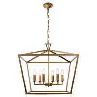 Cougar Perigan 6 Light Pendant Matt Gold