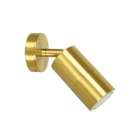CLA Solid Brass Adjustable Wall Pillar Light Polished Brass IP65