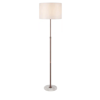 Telbix Placin Floor Lamp Bronze and Ivory