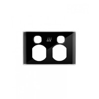 Trader Powermesh Snow Leopard Cover to Suit PMPP Double Power Point Black