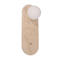 CLA Poi Oblong Travertine Wall Light