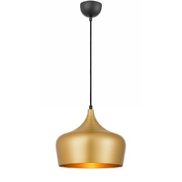 Telbix Polk 30cm Pendant Light Gold