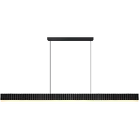Calibo Prinia 2532mm 76W CCT Waved Linear LED Pendant Black