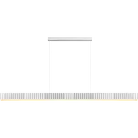 Calibo Prinia 2532mm 76W CCT Waved Linear LED Pendant White
