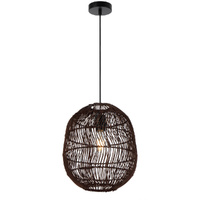 Telbix Rana 30cm Pendant Light Brown