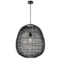 Telbix Rana 50cm Pendant Light Black
