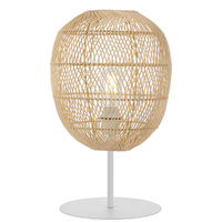 Telbix Rana 30cm Table Lamp Natural Rattan