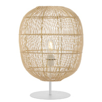 Telbix Rana 40cm Table Lamp Natural Rattan