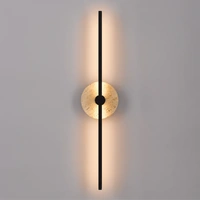 Telbix Rimini Wall Light Beige Travertine and Black