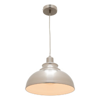 Cougar Lighting Risto 1 Light Pendant Satin Chrome
