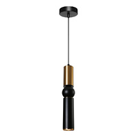 Cougar Rolo Pendant Black/Gold
