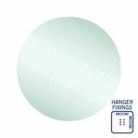 Thermogroup Ablaze Rio 700mm Round Hanger Mount Polished Edge Mirror