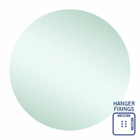 Thermogroup Ablaze Rio 800mm Round Hanger Mount Polished Edge Mirror
