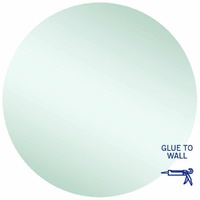 Thermogroup Ablaze Rio 900mm Round Glue-to-Wall Polished Edge Mirror