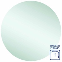 Thermogroup Ablaze Rio 900mm Round Hanger Mount Polished Edge Mirror