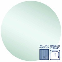 Thermogroup Ablaze Rio 900mm Round Hanger Mount Polished Edge Mirror with Demister
