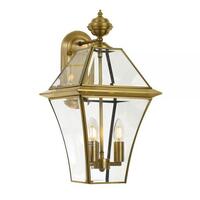 Telbix Rye 27cm Exterior Wall Light Solid Brass Brass