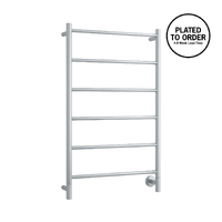 Thermorail S60SCPR Spartan Six Straight Round Ladder Heated Towel Rail