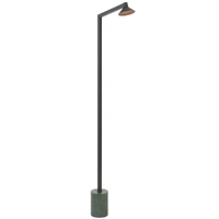 Telbix Satrom Floor Lamp Black Green Marble