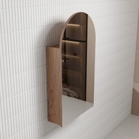 Aulic Canterbury Oval Shaving Cabinet Mia Timber 500mm