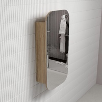 Aulic Vienna Oval Shaving Cabinet Carita Timber 450mm